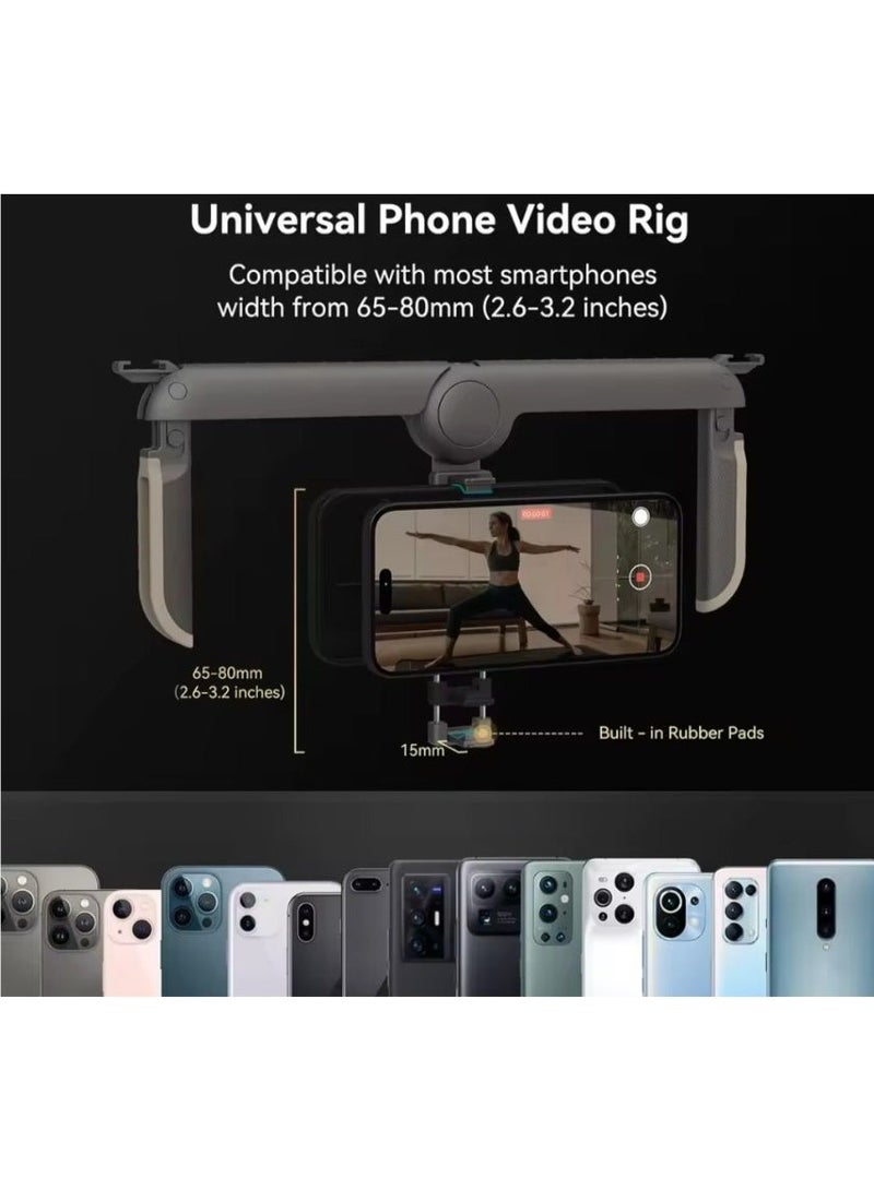 SMALLRIG قفص الهاتف المحمول القابل للطي العالمي SmallRig P20 | تصميم قطعة واحدة محمولة | تثبيت مزدوج اليد | يناسب الهواتف الذكية من 2.6 إلى 3.2 بوصة - Image 4